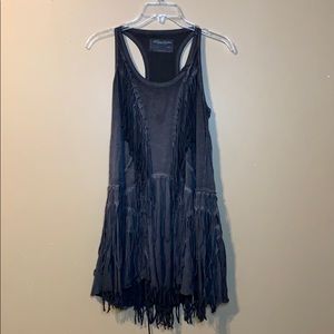 EUC All Saints Capri Fringe Dress, Sz L/10